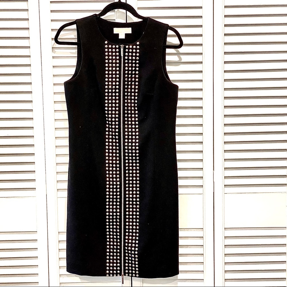 MICHAEL Michael Kors Studded Sheath Dress w/zipper